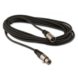 CABLE DMX 3 POINT XLR MALE / XLR FEMELLE LONGUEUR 3 METRES