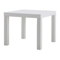 TABLE BASSE CARRE BLANC LAQUEE