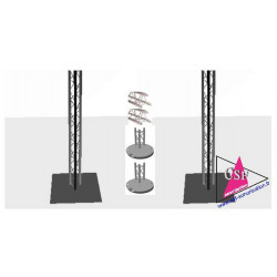 PACK 2 TOTEMS STRUCTURE TRIANGULAIRE HT 3M