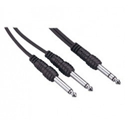 Location CABLE AUDIO INSERT JACK MALE MONO / JACK MALE STEREO LONGUEUR 2 METRES 